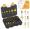 Yueqing Zhongji 14 PZ Router bit 1/4 di pollice Shank Convenzionale Universale Set Roundover Router Bit Set Flush Trim Router Bit Set Cerniera Mortasatura Flush Trim Modello Router Bit Set 1/4 bit
