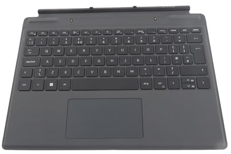 Oreilet Clavier Détachable Tablette D'ordinateur Portable pour Latitude 7320 7310, Clavier de Voyage Détachable Rétro-éclairage Connexion sans Couture avec pavé pour