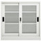 Eleganz Armoire avec porte coulissante - Gris clair - 90 x 40 x 90 cm - Armoire moderne pour salon, chambre à coucher et couloir - Cadre en acier - Peu encombrante et durable