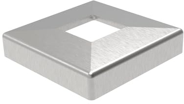 Innbee Abdeckrosette Edelstahl eckig 96x96mm / 40x40mm Geländerzubehör für Handlauf
