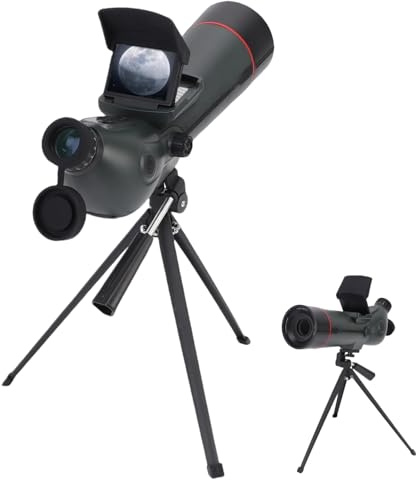 Fabater Telescopio Inteligente, Telescopios Electrónicos Digitales con Cámara de Astrofotografía 4K, Zoom 18X, Doble Pantalla Spotter para Adultos y Principiantes en Astronomía