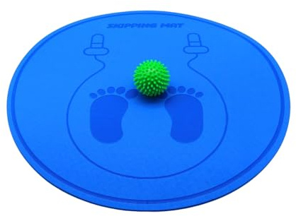 Jump Rope Mat Outdoor - Round Exercise Pad, Shock Absorbing | Soundproof Floor Protector, Home Gym Travel Mat For Fitness Skipping Rope Yoga Training Accessory Indoor Outdoor Use