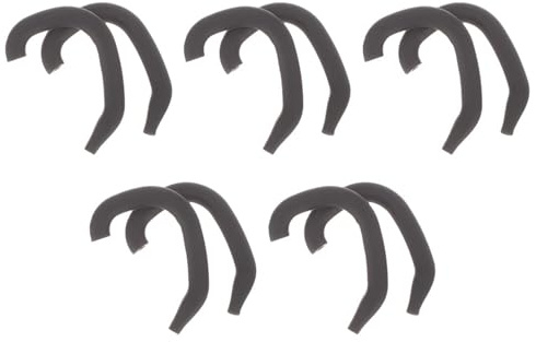 Luxshiny Correcteurs D'oreilles Bébé en Silicone Hypoallergénique 5 Paires Noir, Correcteur Pavillon Oreille Nourrisson, Protection Auditive Légère et Confortable pour Correction Valgus