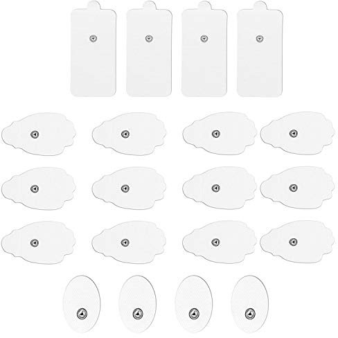 Tens Electrodes Pads Reusable Self-Adhesive Replacement Massage Pads for Tens Machine, 20 PCS
