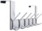 WEBI Over The Door Hook Door Hanger:Over The Door Towel Rack with 6 Hooks for Hanging Coats,Door Coat Hanger Towel Hanger Over Door Coat Rack for Towels,Clothes,Back of Bathroom,Silver