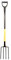 TOP TOOLS Profi Spatengabel Forke Mistgabel Grabegabel Rodegabel Metallgriff D-Griff
