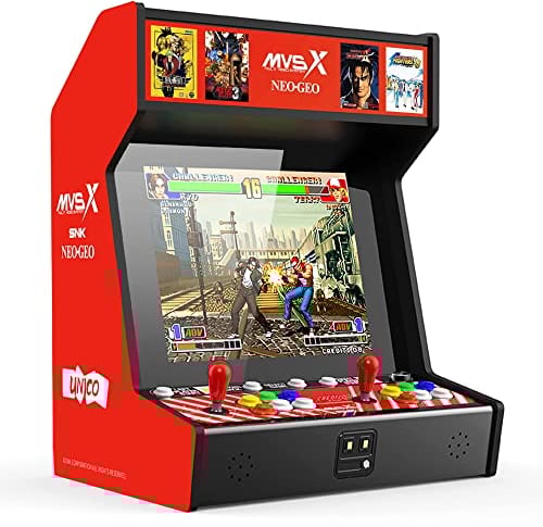 Unico MVSX Borne Arcade Bartop, 50 Jeux Rétro Licenciés Neo Geo Officiels Préinstallés, Jouable à Deux Joueurs en Même Temps, y Compris The King of Fighters, Metal Slug et Samurai