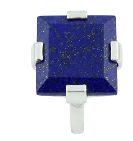 CaratYogi Choisissez Votre Couleur Bague en Pierres précieuses Bagues Faites à la Main en Argent Sterling 925 pour Hommes et Femmes Taille: 47 à 70