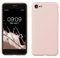 kwmobile Case Compatible with Apple iPhone SE (2022) / iPhone SE (2020) / iPhone 8 / iPhone 7 Case - Slim Protective TPU Silicone Phone Cover - Coconut Swirl