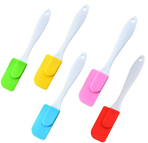 5pcs Spatule Maryse Silicone Spatule Pâtisserie Mini Maryse Cuisine résistantes à la Chaleur, Spatules de Cuisine a mélange,a frotter et a enduire