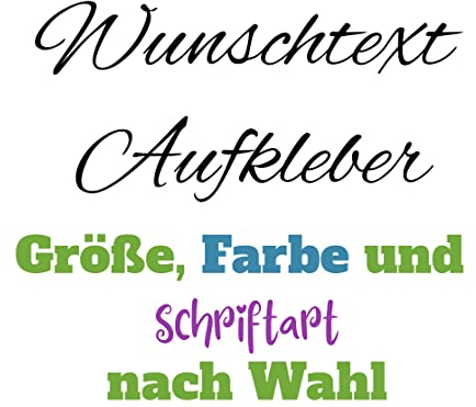 Ma2ca Autoaufkleber KFZ-Aufkleber Wunschtext Aufkleber selbst gestalten - als Schriftzug - Tuning Sticker Klebeschrift - Buchstaben Text Aufkleber Autofolie Folien Aufkleber