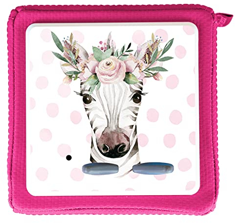 MeinBaby123® Schutzfolie kompatibel mit Toniebox | Schutzcover selbstklebend | Premium Qualität | Aufkleber passgenau I Folie Sticker I Toniebox Zubehör (Süßes Zebra)