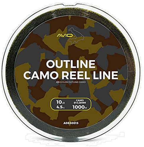 Preston Innovations Avid Outline A0630015 Angelschnur, Camouflage, 4,5 kg, 1000 m