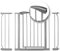 Nukido Treppenschutzgitter Ohne Bohren Türschutzgitter 90° Stop Türgitter Baby Kinder Kindergitter Schutzgitter Breite Verstellbar 75-115 cm Grau 115 x 78 cm