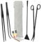 NEPTONION 6 in 1 Aquascaping Tool Kit with PH Tester, Black Steel Aquatic Landscaping Equipment Perfect to Create A Stunning Underwater Scape for Fish Tank