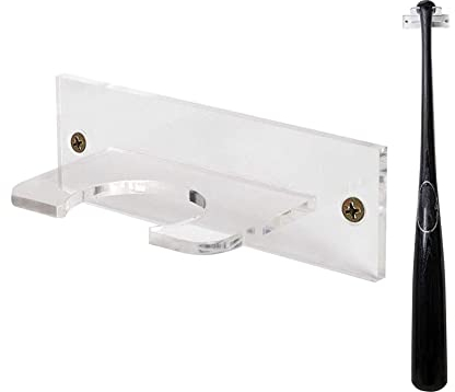 ISAKEN Baseballschläger Wandhalterung, Softballschläger Ständer, Baseballschläger Vitrine Schläger-Aufhänger für Wand, Schläger, Wandhalterung für Vertikale Anzeige