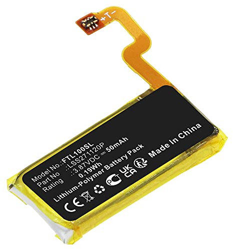 CELLONIC, Akku für Smartwatch & Fitness Armband kompatibel mit Fitbit Luxe (50mAh, 3.87V) Ersatzakku LSS271120P