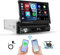 Hikity Autoradio 1 Din Wireless CarPlay Android Auto 7 Pollici Touchscreen Manual Pieghevole Stereo Auto Bluetooth con Schermo Mirror Link Radio FM BT SWC AUX USB Retrocamera, Nero