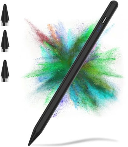 TQQ Stylet pour écrans tactiles, stylet de tablette 2.0 avec rejet de paume, haute précision et sensibilité d'inclinaison, stylet universel pour tablette Samsung/iPhone/Android/iOS