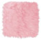 WLLHYF 36CM Quadratischer Kunstpelzteppich Kleiner Mini-Flauschiger Teppich Kissen Wohnzimmer Sofa Boden Stuhlabdeckung Sitzpolster Nagelmatte zum Fotografieren von Schmuck (Rosa, 36cm x 36cm)