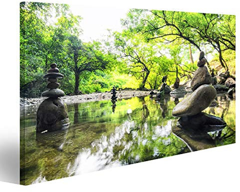 Prime Bild auf Leinwand Zen Garten Japan Poster, Leinwandbild, Wandbilder