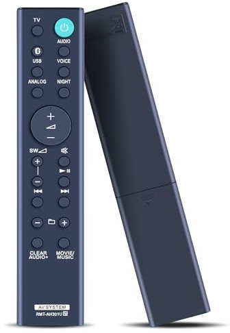 New RMT-AH301U Remote Control for Sony Soundbar AV System, Compatible With HT-MT300 HT-MT301 HT-MT300/B HT-MT300/W HTMT300 HTMT301 HTMT300B HTMT300W RMTAH301U