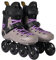 K2 Skates Grid 90 Hardboot Inline Skates Unisex – Erwachsene — Grey - Purple — 30K0221