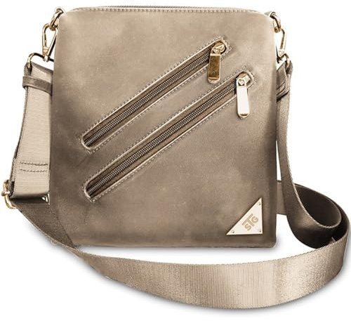 Save the Girls Handy-Geldbörse – Touchscreen Damen Crossbody Handtaschen (Zoe) – Clutch & Crossbody Handytasche, Beige, Medium