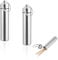 Hariendny 2 Stück Tragbarer Zahnstocherhalter Silber Leichten Aluminium Zahnstocher Behälter Wasserdicht Tragbarer Zahnstocher Box für Reisen Outdoor Picknick