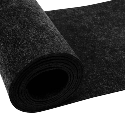 Yuragim Tissu en Feutre Gris, 40cmx150cmx3mm Rouleau de Feutre Tissu en Felt, Feutrine Loisir Creatif pour DIY Sacs en feutre Cousus, Tapis de Table, Artisanat Patchwork, Couture, Décoration Intérieur