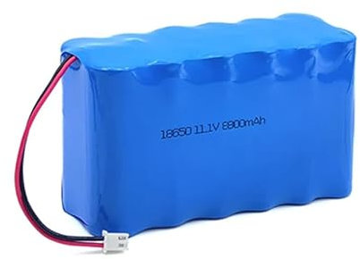 Fivean Batería recargable de 11,1 V, 8800 mAh, 8,8 Ah 12 V para iluminación de escenario de luz LED