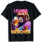 Lecker Bierchen Affe Gorilla mit Bier Lustiger Biertrinker T-Shirt