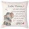 Geschenke für Mama Frau Mann Familienmitglieder Kissenbezüge 45 x 45 cm Dekokissen Kissen mit Taschen, Tasche Kissenbezug für Papa Oma Geschenke für die Liebe Lustige Geschenke Weihnachten Geburtstag