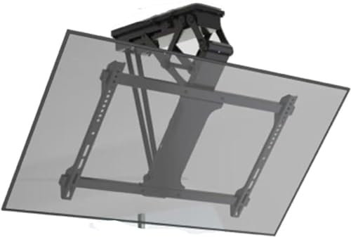 Soportes para TV Soporte eléctrico para TV de techo, elevador de TV abatible oculto, soportes de pared para TV y soportes de montaje inclinable para televisores de 32 a 75 pulgadas Soportes de pared