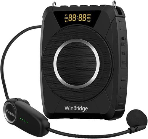 20W Bluetooth Amplificador de Voz Micrófono Inalámbrico para Profesores, Portátil Impermeable Amplificador de Voz Personal Mic Auriculares y Sistema de Altavoces M801