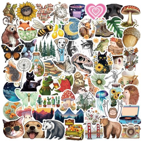APAREAL Sticker Set 200 Stück, Graffiti Anime Aufkleber für Laptop Fahrrad Journal Scrapbook Skateboard Motorrad Snowboard Koffer, Wasserfeste Vinyl Aesthetic Decals
