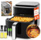 Taylor Swoden Freidora Aire 6,5 Litros Dual Blaze™ Air Fryer 1800W con Ventana, EvenlyCook, 8 Programas, Panel Táctil, Interior Metálico, Apta para Lavavajillas, Con 2 dispensadores de vidrio