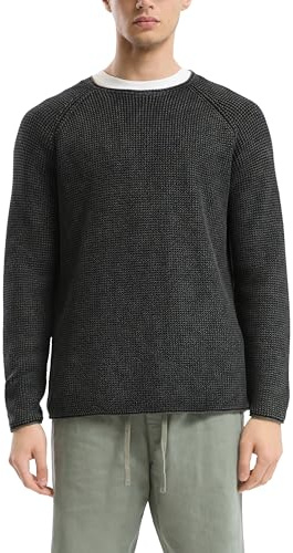 QS Grobstrickpullover mit Wascheffekt und Rollkante