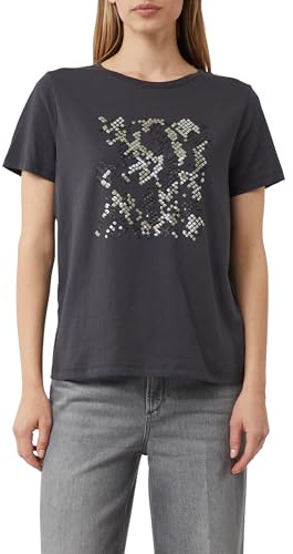 Comma T-Shirt aus Baumwolle mit Artwork