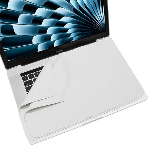 ProElife 15-inch Laptop Screen Keyboard Imprint Protection with 2-Pack for 2025-2021 MacBook Air 15.3-inch Pro 16-inch M4 M3 M2 M1 Pro/Max Microfiber Liner Clean Cloth Cover