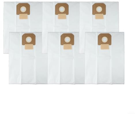 Juego de 6 bolsas de filtro de forro polar de repuesto eficaz para aspiradoras Bosch Professional para la serie GAS