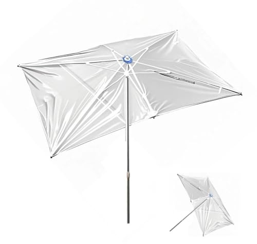 RTVGNSZSJL Rechteckig Gartenschirm 4m 3m 2m Transparenter Terrassenschirm Wasserdicht Großer Marktschirm Tischschirm Für Balkon, Strand, Höfe(2x2m/6.5x6.5ft)