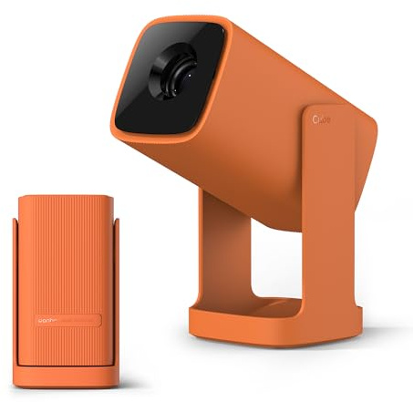 Wanbo Cube 1 Mini Vidéoprojecteur Compatible avec Android TV & Netflix intégré, 200 ISO Lumens, Projecteur Home Cinéma Portable, WiFi Bluetooth, Projecteur Vidéo Rotatif 360°, Ultra léger 0,9 kg