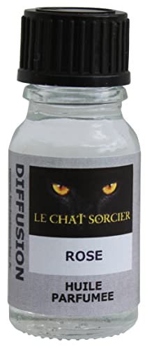 Le Chat Sorcier - Parfum d'Ambiance - Huile Parfumée - Rose (10ml)