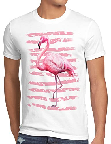 style3 Pink Power Herren T-Shirt Flamingo Strand Urlaub