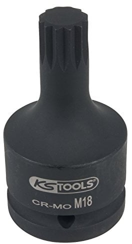 KS Tools 150.1701 3/4 Zoll Kraft-Bit-Stecknuss für Vielzahn(Xzn)-Schrauben, kurz