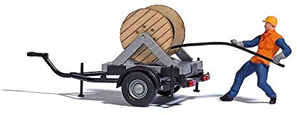 Busch 7836 Kabelinstallation mit Trailer Szene