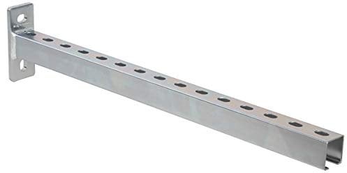 2 Stück - Schienenkonsole Profil 38mm x 40mm - Länge 360mm - Korrossionsschutz durch Verzinkung - qpool24