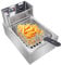 Asdomo ZOKOP 6L Stainless Single Cylinder Electric Deep Fat Fryer with Viewing Window, Temperature Control, Removable Oil Basket for Food Cooking & French Fries Home Restaurant