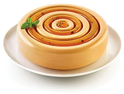 silikomart | Moule à gâteau en Silicone COLOR moderne, antiadhésif, Lot de 1 Moule à gâteau, Design 3D, Ø 200 h 50 mm, Volume 1460 ml, Made in Italy
